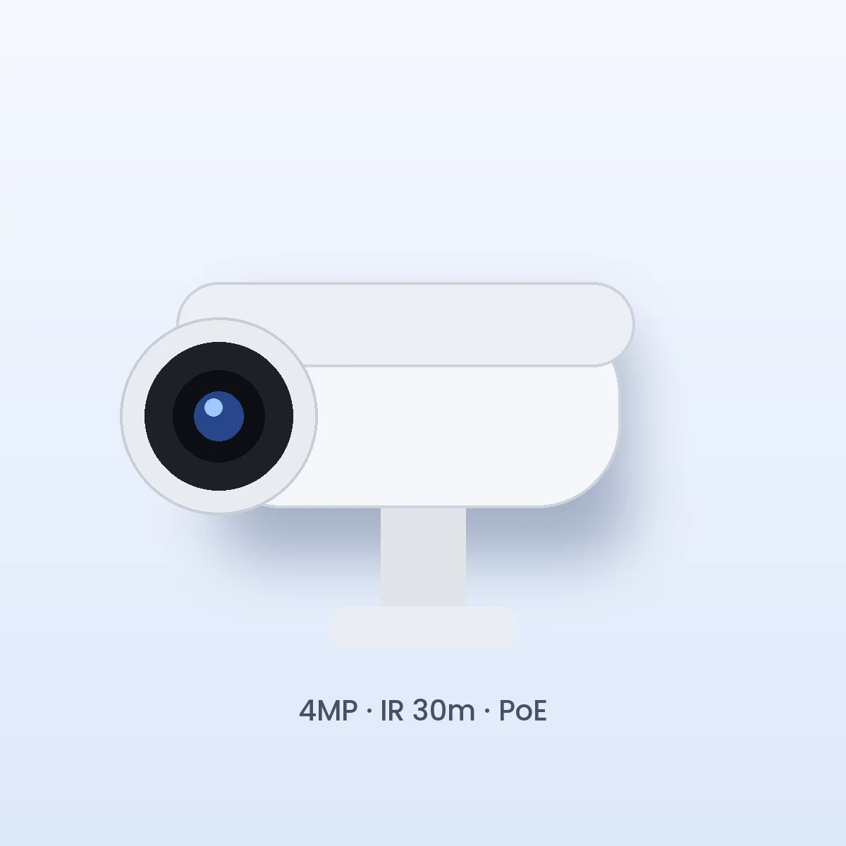 Hikvision 4MP IP კამერა, IR 30მ, PoE